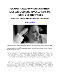 Jess Glynne Take Me Home One Shot 12~1