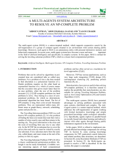 a multi-agents system architecture to resolve an np