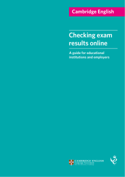 Checking exam results online