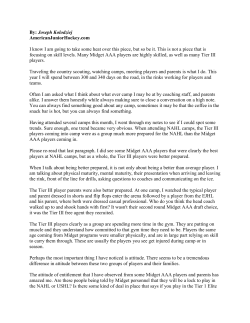 By: Joseph Kolodziej AmericanJuniorHockey.com I know I am going