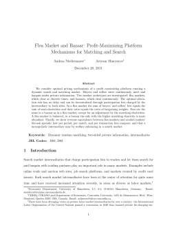 Flea Market and Bazaar: Profit-Maximizing Platform Mechanisms for