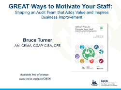 GREAT Ways to Motivate Your Staff