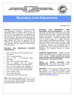 Boundary Line Adjusments