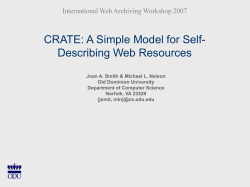 CRATE: A Simple Model for Self-Describing Web