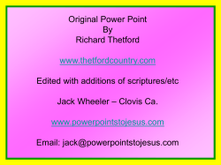 Lesson 4 - Gambling - Power Points to Jesus