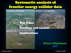 Systematic analysis of frontier energy collider data