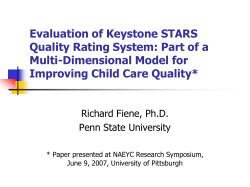 2006 ECE Quality Study (Keystone STARS)