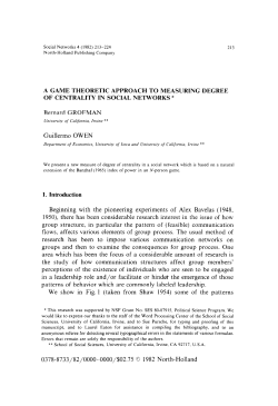 A GAME THEORETIC APPROACH TO MEASURING DEGREE OF