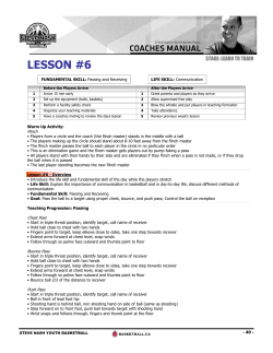 lesson #6 - Tri-City Youth Basketball Association