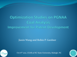 Optimization Study for PGNAA Coal Analysis