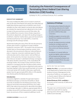 Evaluating the Potential Consequences of Terminating Direct