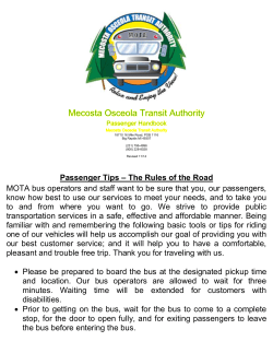 Passenger Handbook - Large Print