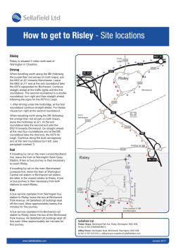 How to get to Risley - Site locations