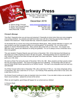 Parkway December 2016 school newsletter - Pages