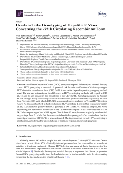 Heads or Tails: Genotyping of Hepatitis C Virus Concerning