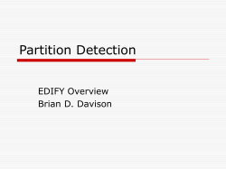 Partition Detection