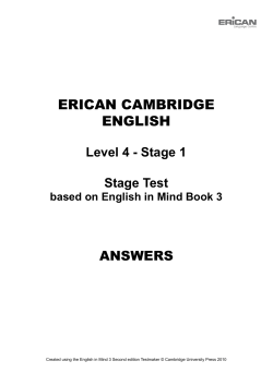 ERICAN CAMBRIDGE ENGLISH