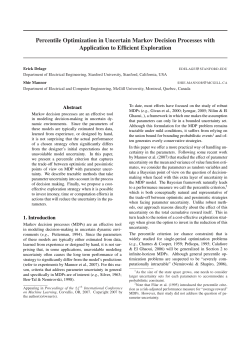 Percentile Optimization in Uncertain Markov Decision Processes