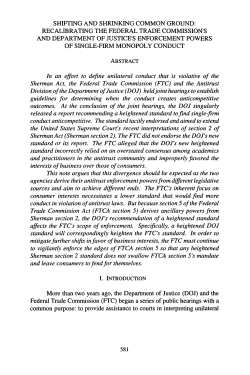 shifting and shrinking common ground: recalibrating the federal