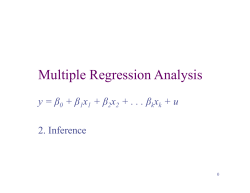 Multiple Regression Analysis