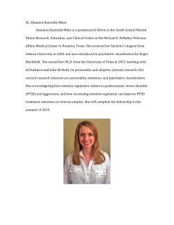 Dr. Shannon Reynolds Miles: Shannon Reynolds Miles is a