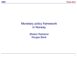 Monetary policy in Norway