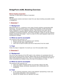 BridgePoint xtUML Modeling Exercises
