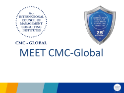 ICMCI ppt - The International Council of Management Consulting