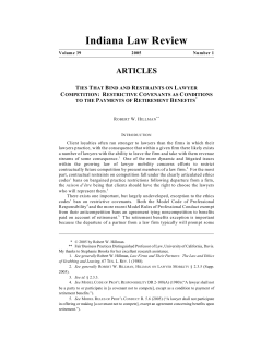 Golden Handshakes and Competition among Lawyers