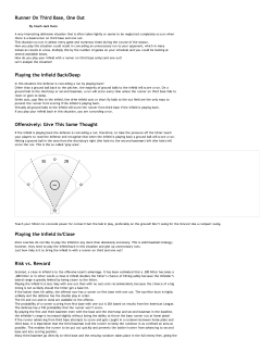 Runner On Third Base, One Out