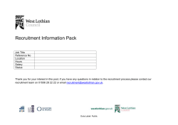 Recruitment Information Pack - Planning
