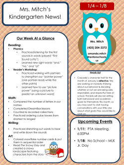 1/8/16 Newsletter 1.4 - Renton School District