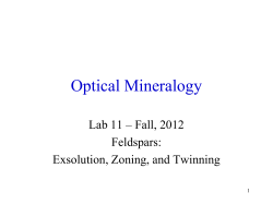 Optical Mineralogy