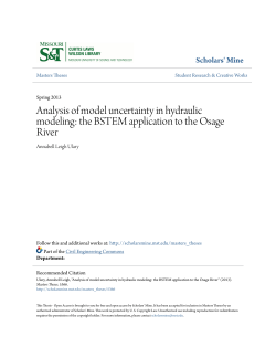 Analysis of model uncertainty in hydraulic modeling