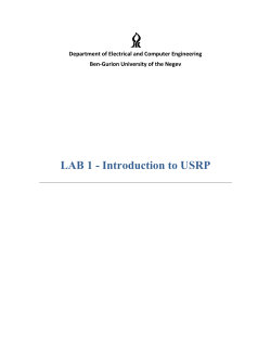 LAB 1 - Introduction to USRP