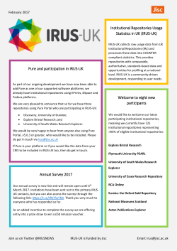 Institutional Repositories Usage Statistics in UK (IRUS-UK