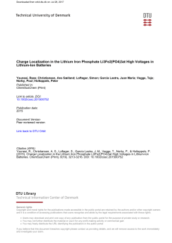 Charge Localization in the Lithium Iron Phosphate