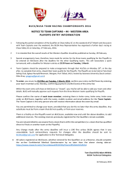 notice to team captains