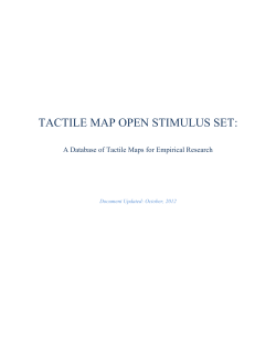 1. overview of the tactile map open stimulus set