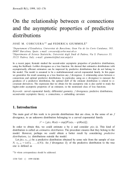 On the relationship between α connections and the