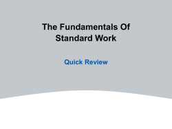 Lean Event Overview - Day 2