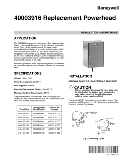 40003916 Replacement Powerhead
