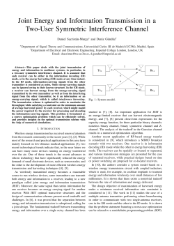 Joint Energy and Information Transmission in a Two