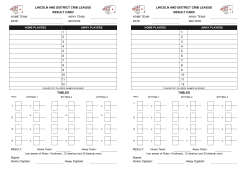 here - Lincoln and District Crib League