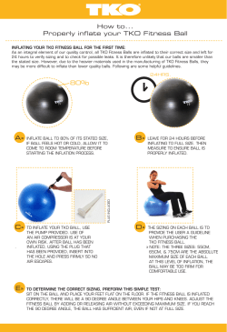 How to... Properly inflate your TKO Fitness Ball 80% E