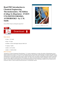 Read PDF Introduction to Chemical Engineering
