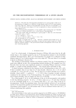 On the decomposition threshold of a given graph