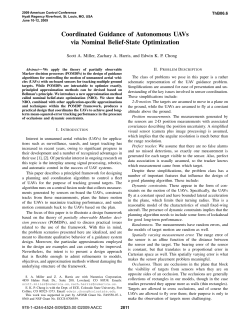 Coordinated Guidance of Autonomous UAVs Via Nominal Belief
