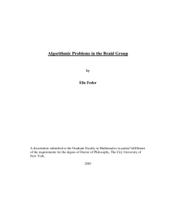 Algorithmic Problems in the Braid Group
