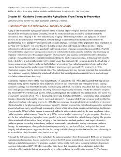 Chapter 15 Oxidative Stress and the Aging Brain: From Theory to